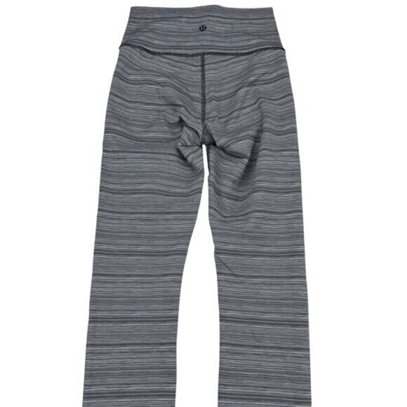LULULEMON High Times Pant Luxtreme Size 2 Cyber Stripe Deep Coal Black - Picture 8 of 10
